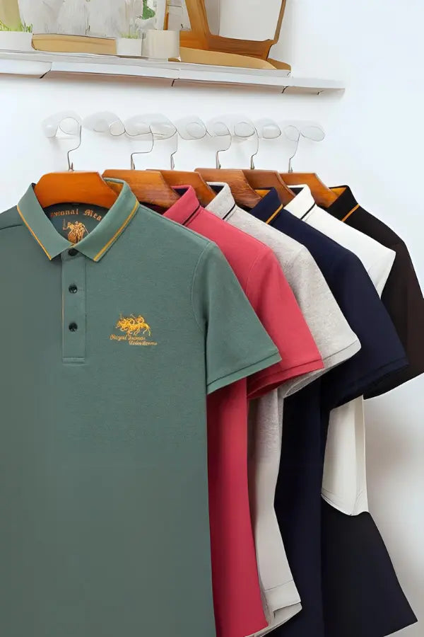 Polo léger à manches courtes en tissu respirant coupe régulière homme – Sauternes