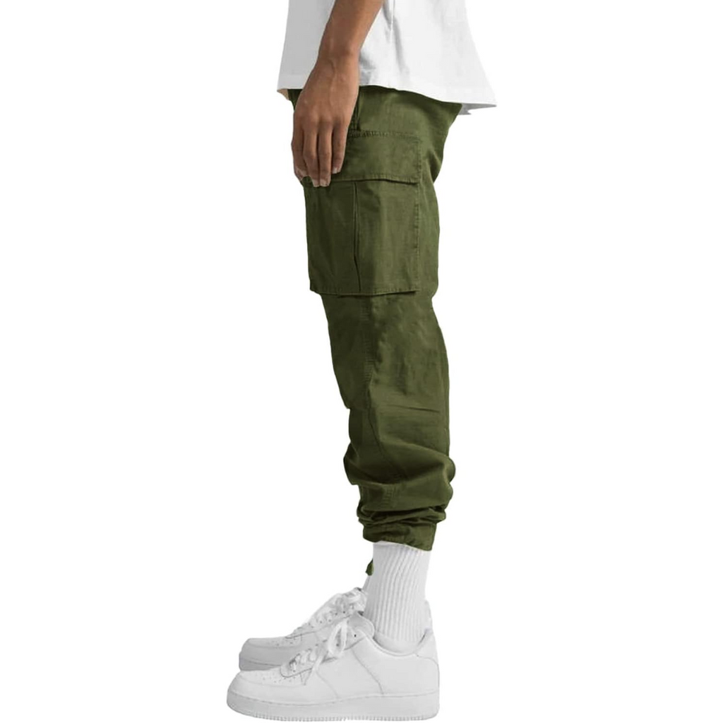 Pantalon cargo décontracté à poches multiples style streetwear homme – Pléneuf