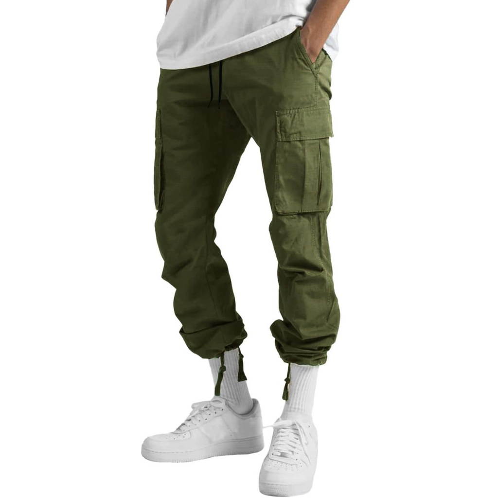 Pantalon cargo décontracté à poches multiples style streetwear homme – Pléneuf