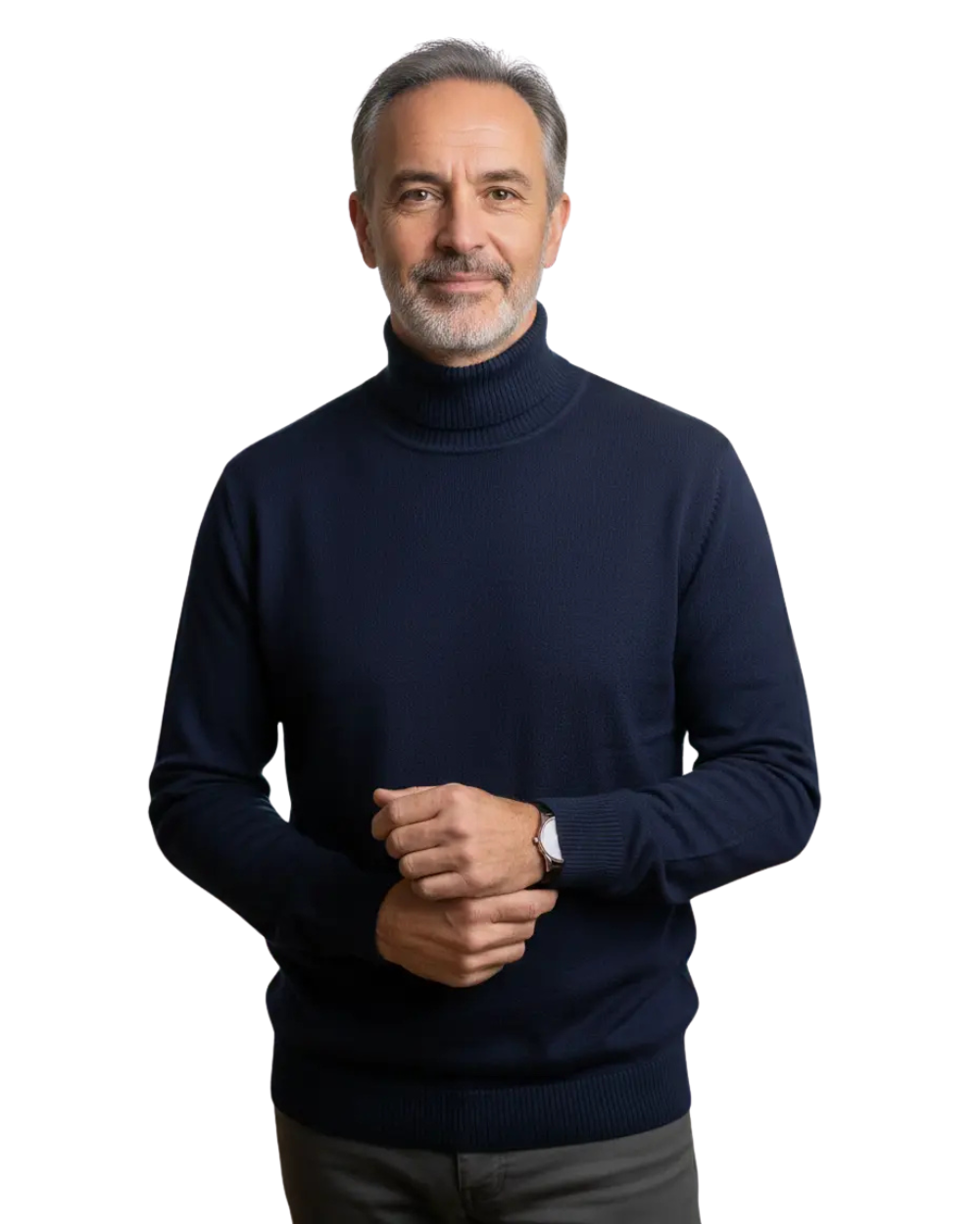 Pull col roulé en maille fine