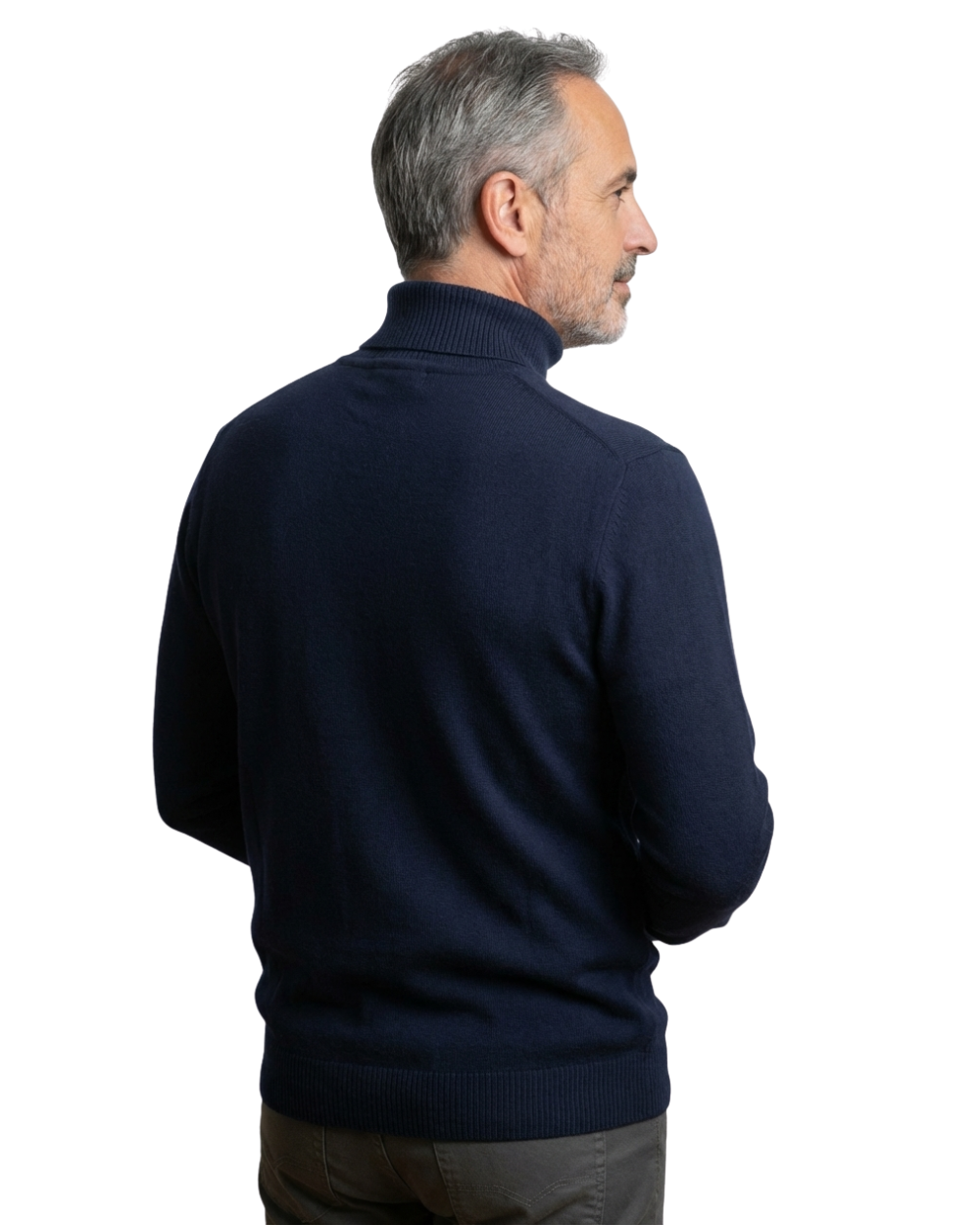Pull col roulé en maille fine