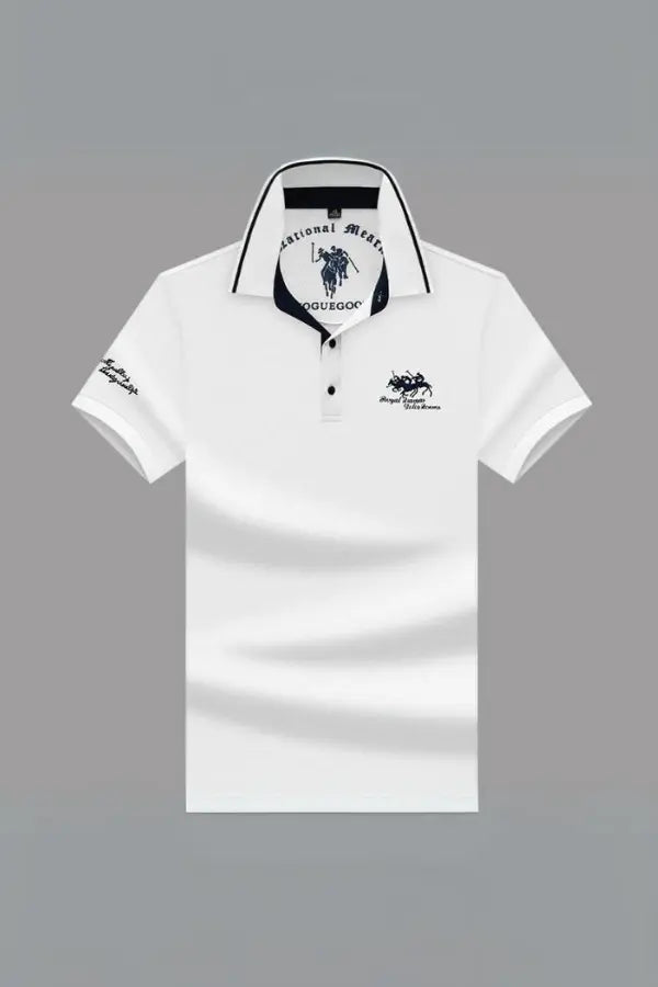 Polo léger à manches courtes en tissu respirant coupe régulière homme – Sauternes