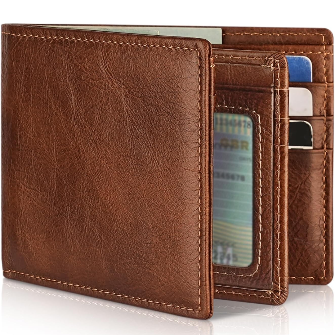 Portefeuille slim cuir véritable anti-RFID pour le quotidien homme – Apt