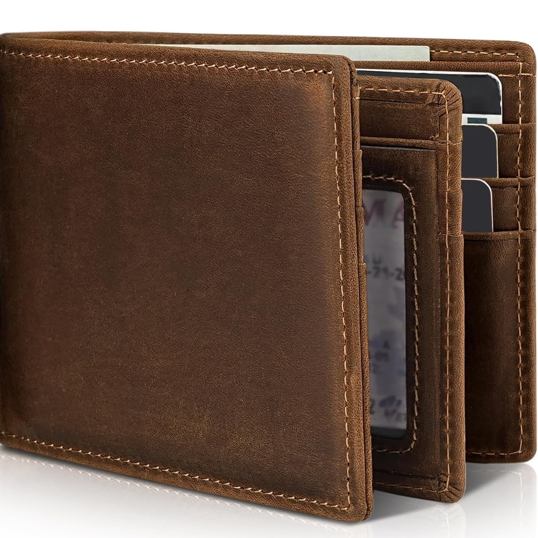 Portefeuille slim cuir véritable anti-RFID pour le quotidien homme – Apt