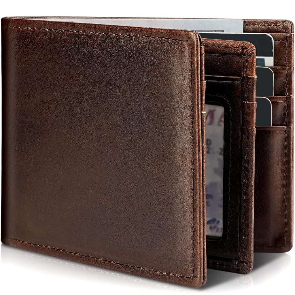 Portefeuille slim cuir véritable anti-RFID pour le quotidien homme – Apt