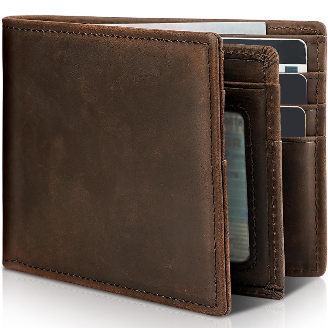 Portefeuille slim cuir véritable anti-RFID pour le quotidien homme – Apt