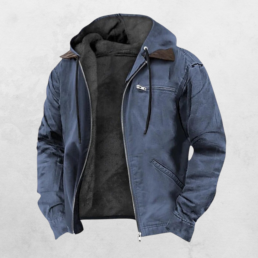 Veste chaude de tous les jours coupe droite zippée homme – Lessay