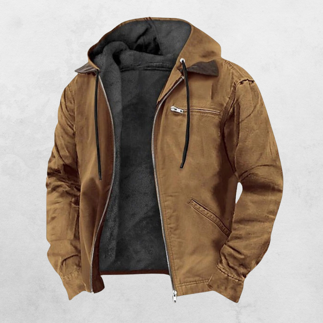 Veste chaude de tous les jours coupe droite zippée homme – Lessay