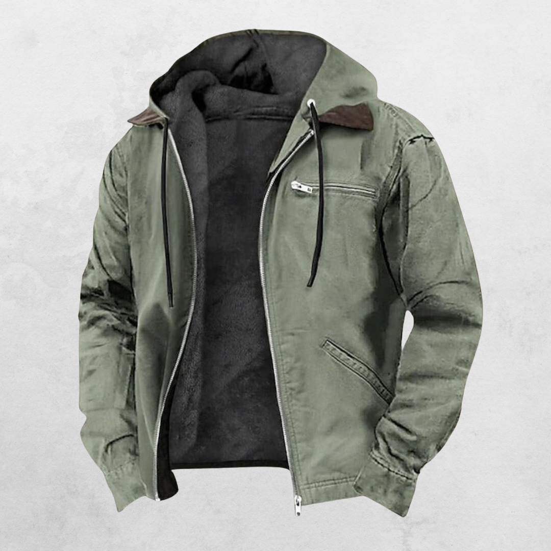 Veste chaude de tous les jours coupe droite zippée homme – Lessay