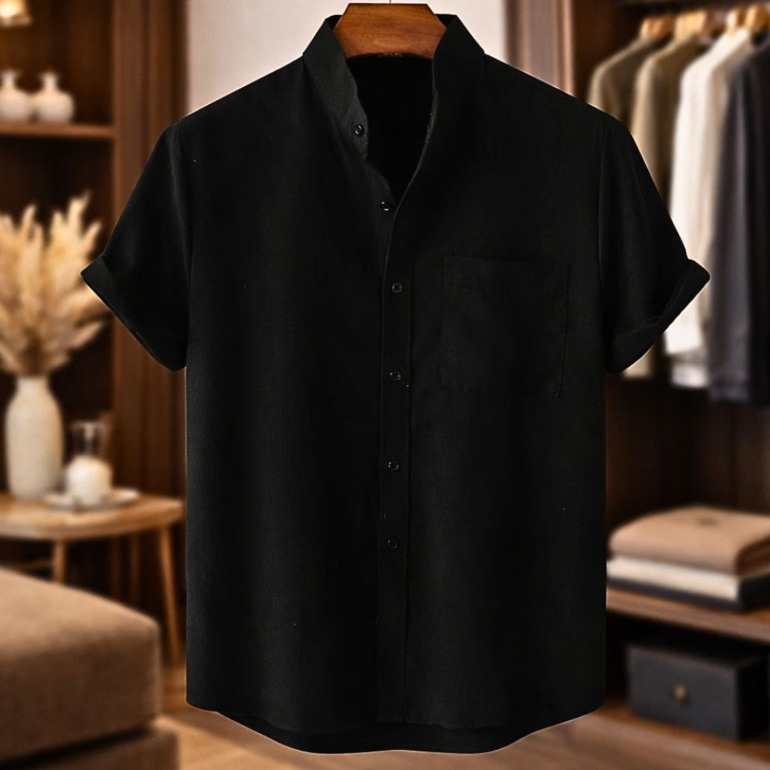 Chemise manches courtes coupe ajustée