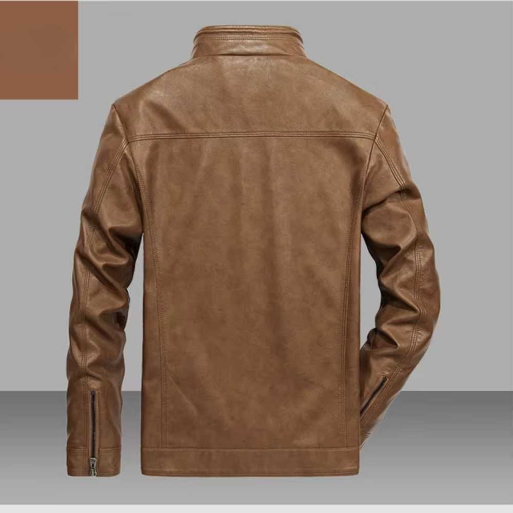 Veste effet cuir souple chic décontractée