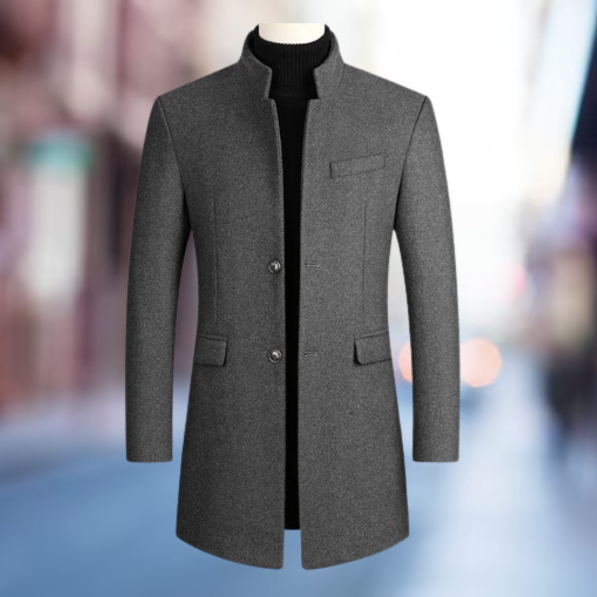 Manteau d'hiver classique au style intemporel à la finition soignée homme – Le Bar