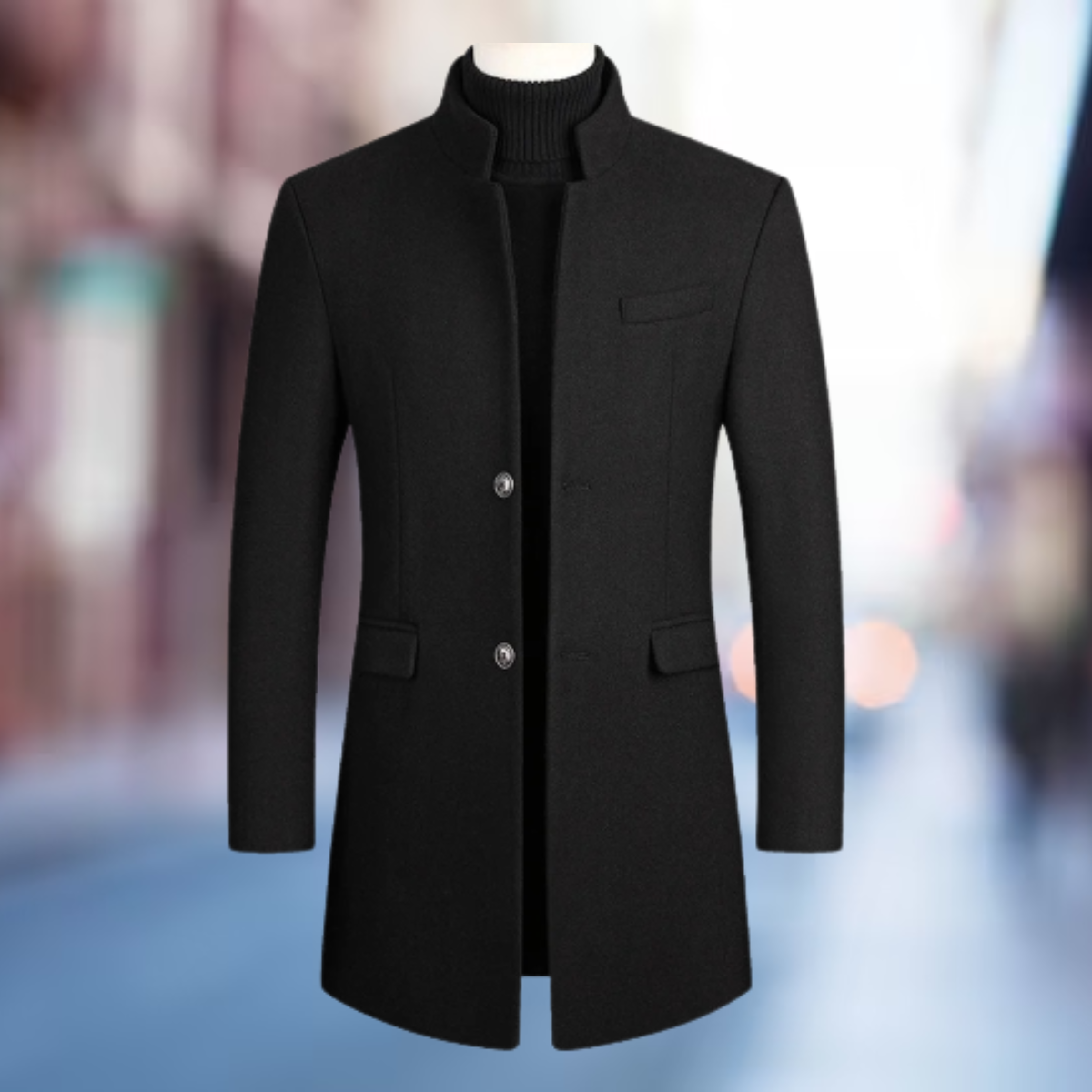 Manteau d'hiver classique au style intemporel à la finition soignée homme – Le Bar