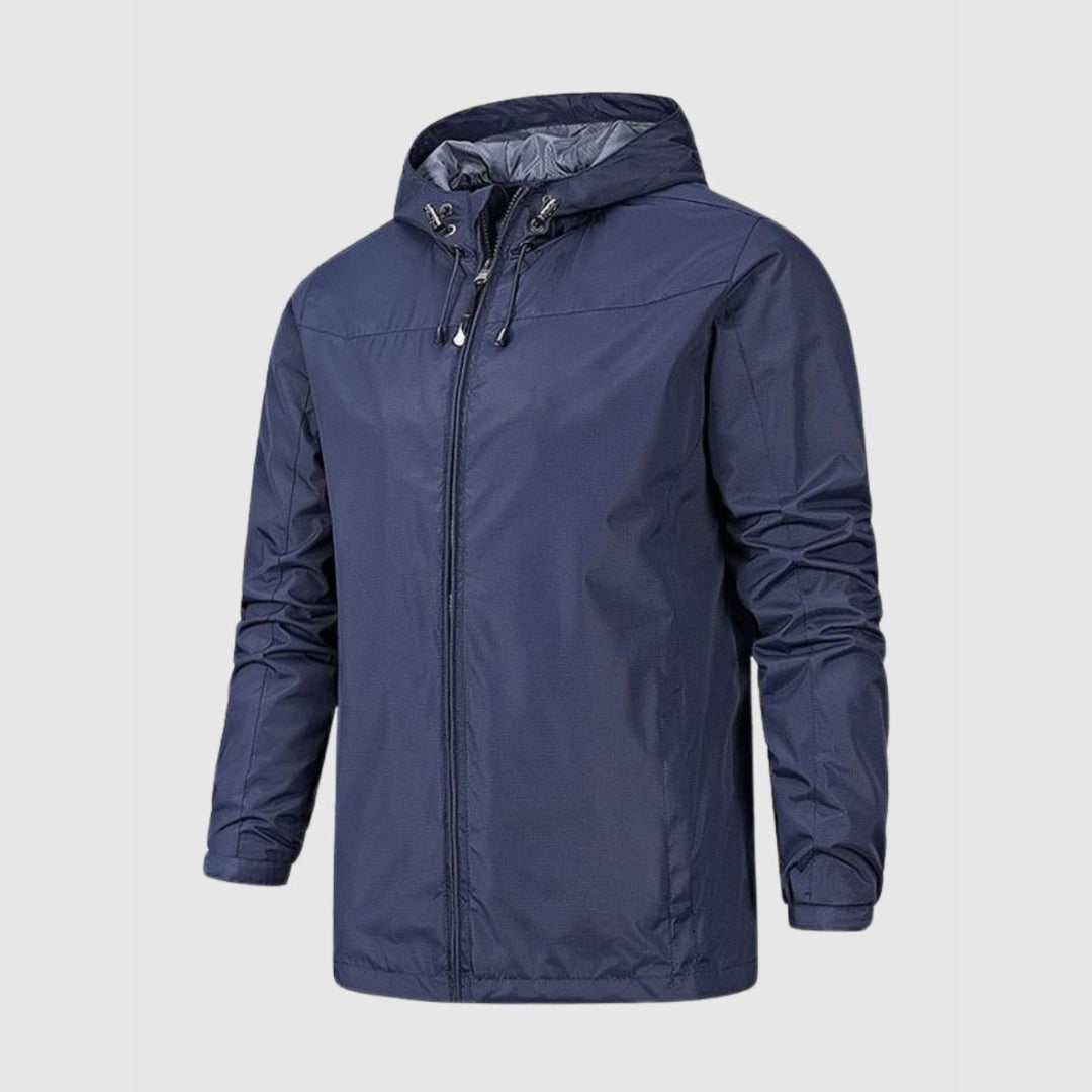 Veste de pluie légère bleu marine