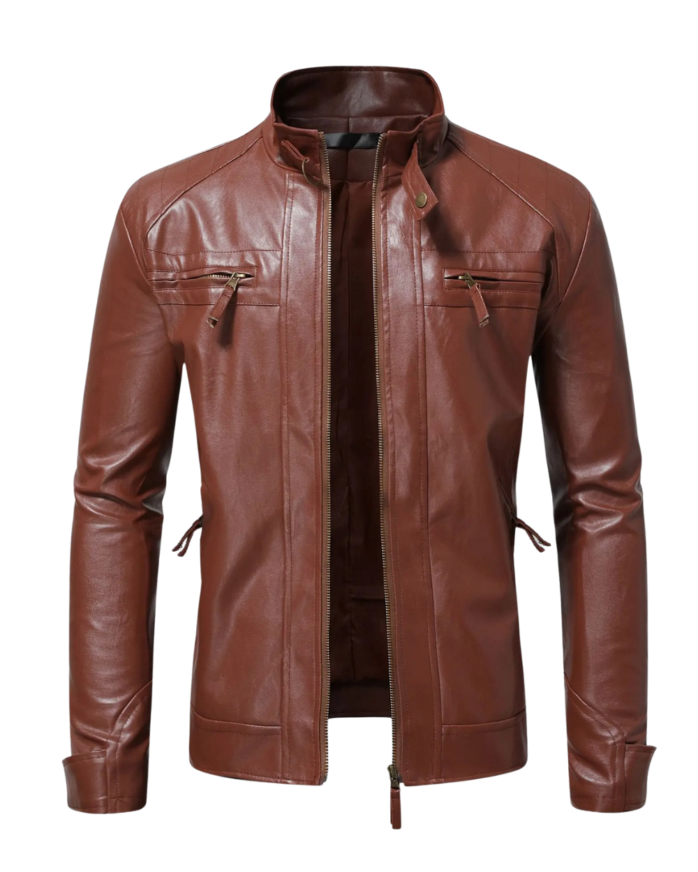 Veste effet cuir souple allure urbaine