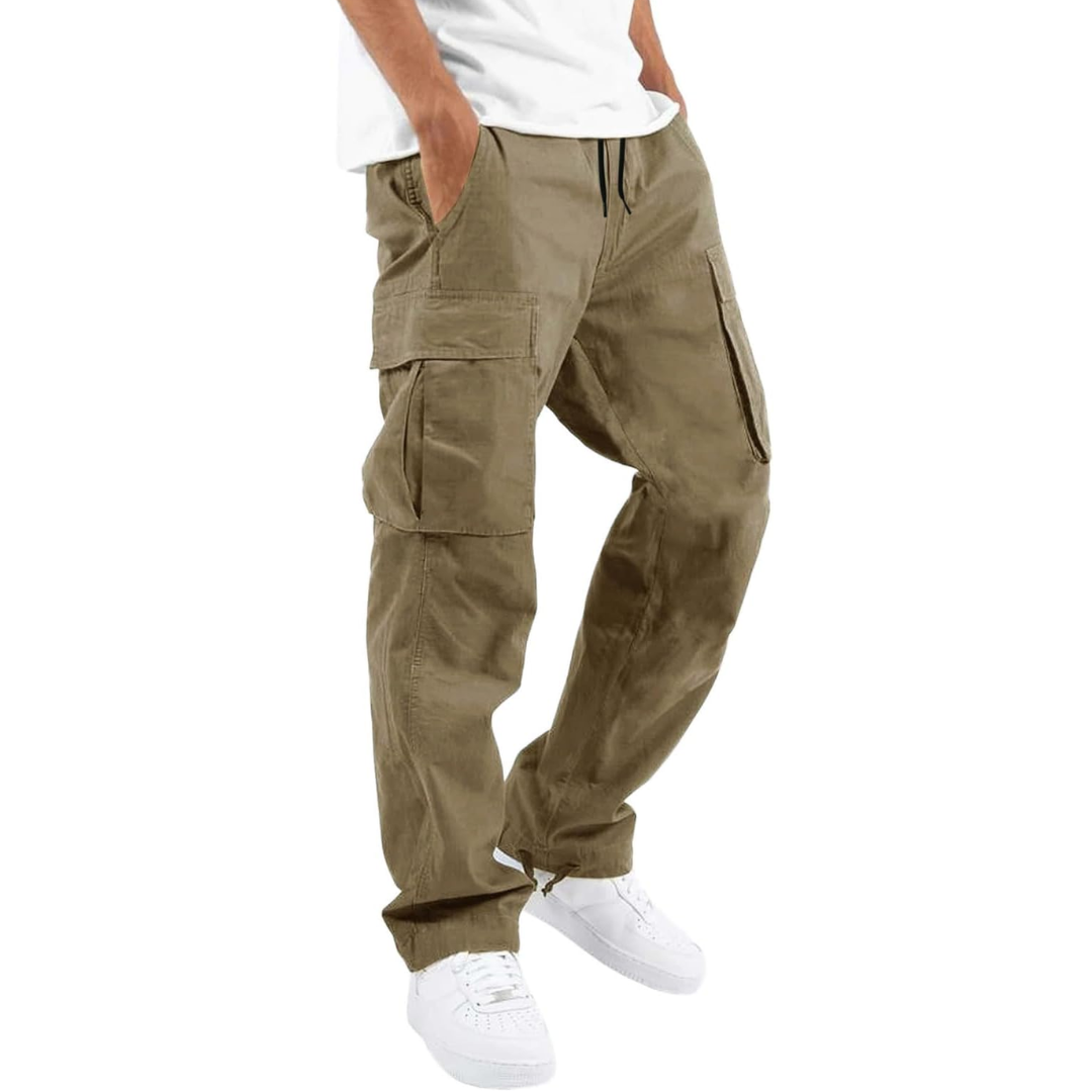 Pantalon cargo décontracté à poches multiples style streetwear homme – Pléneuf