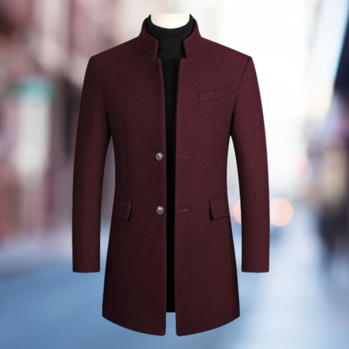 Manteau d'hiver classique au style intemporel à la finition soignée homme – Le Bar
