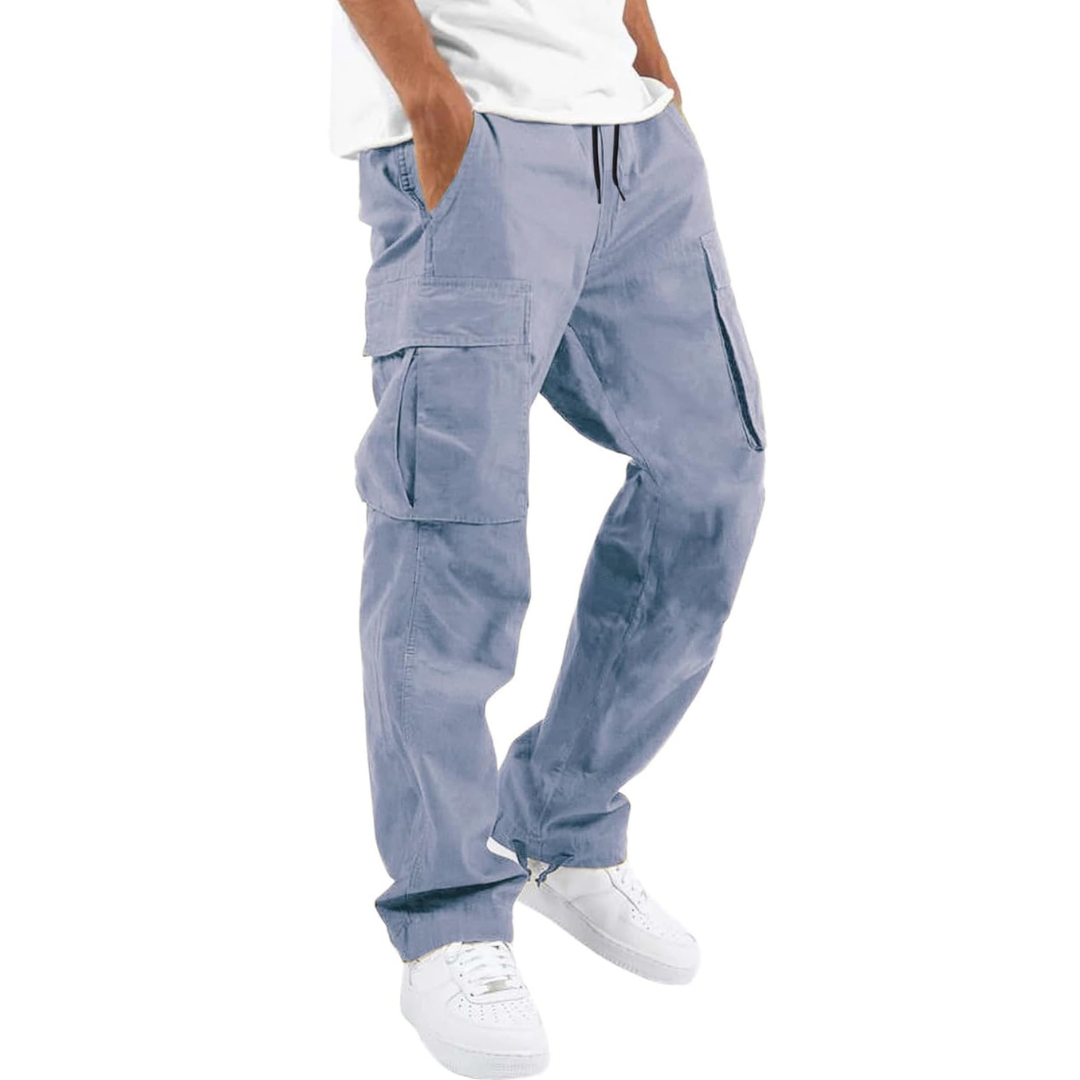 Pantalon cargo décontracté à poches multiples style streetwear homme – Pléneuf
