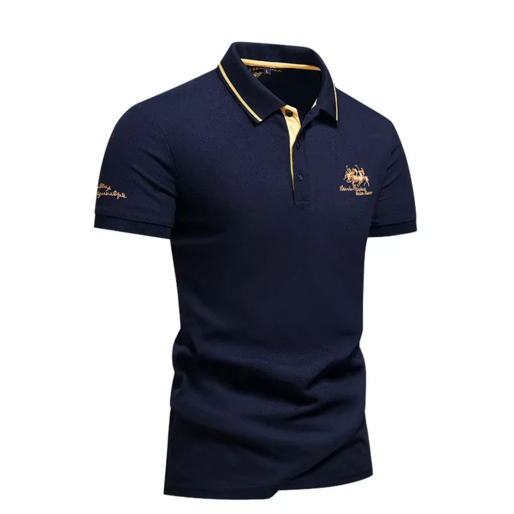 Polo de qualité mélange doux maintien de forme finition soignée homme – Gevrey