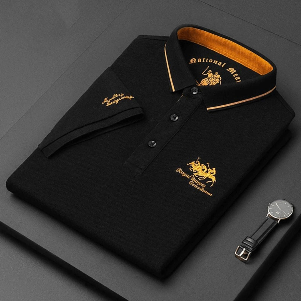 Polo de qualité mélange doux maintien de forme finition soignée homme – Gevrey