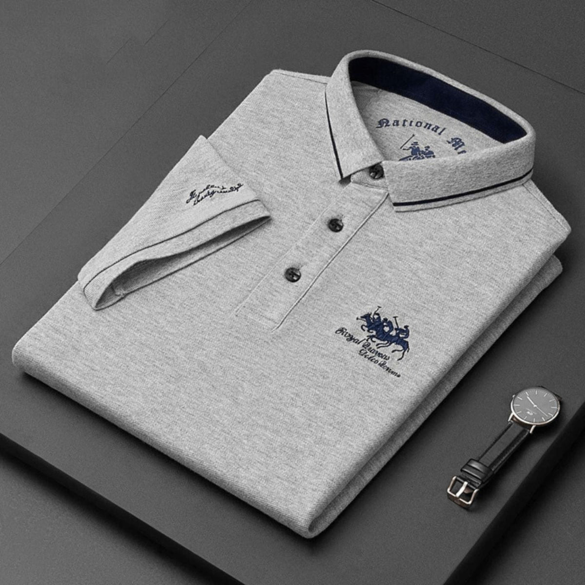 Polo de qualité mélange doux maintien de forme finition soignée homme – Gevrey