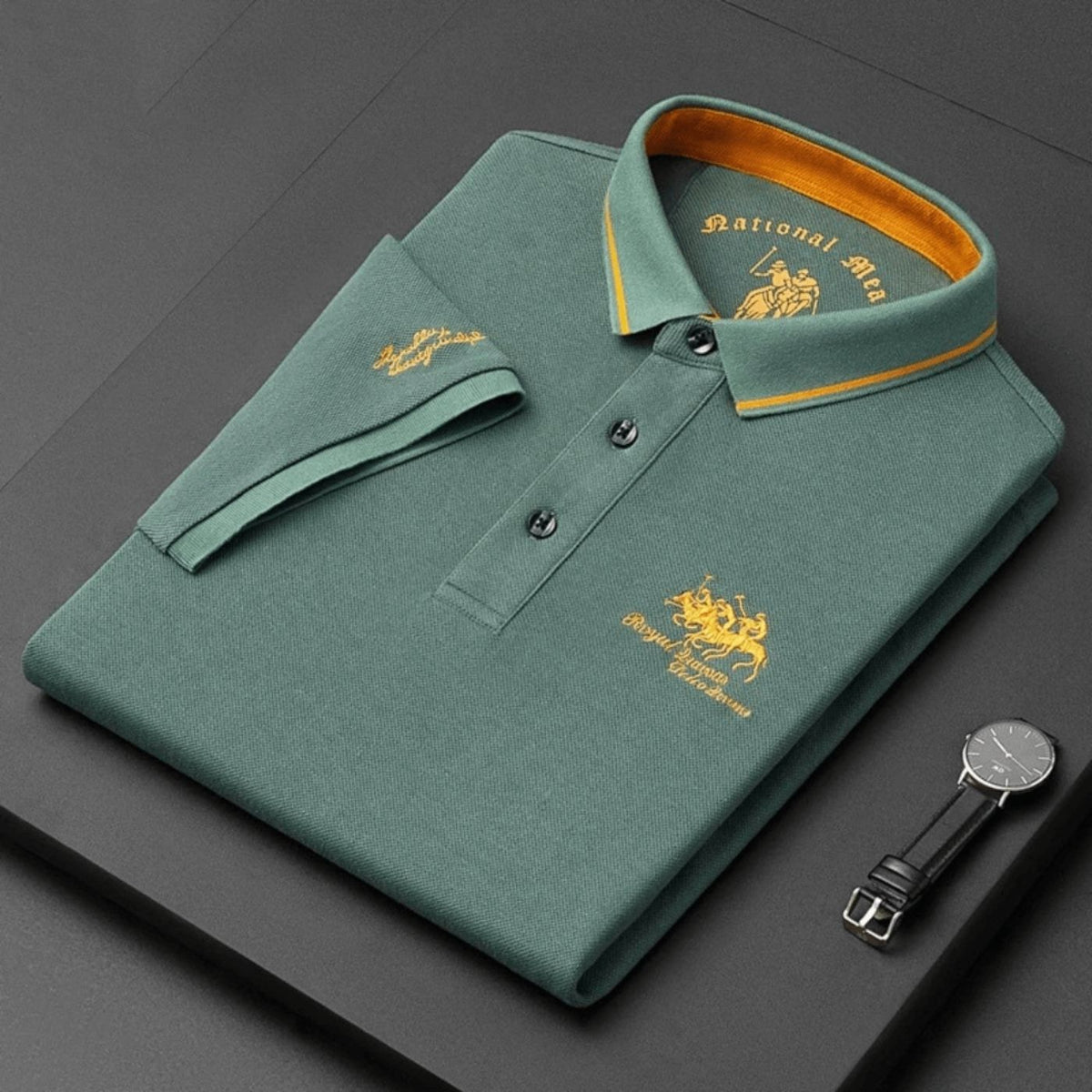 Polo en tissu respirant coupe moderne col classique pour toute occasion homme – Honfleur