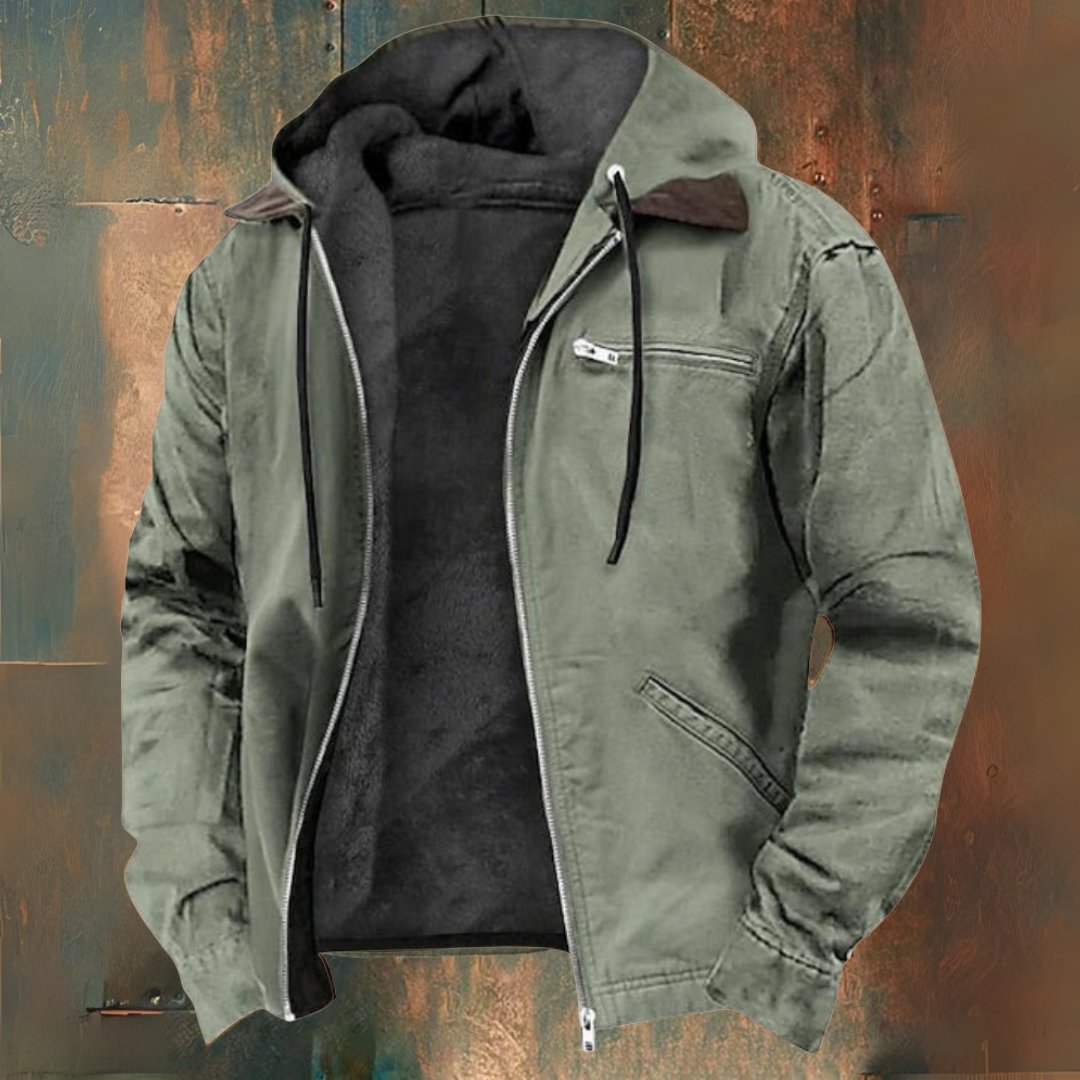 Veste zippée à capuche en maille