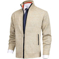 Cardigan chaud en maille boutonné coupe confortable col V homme – Binic