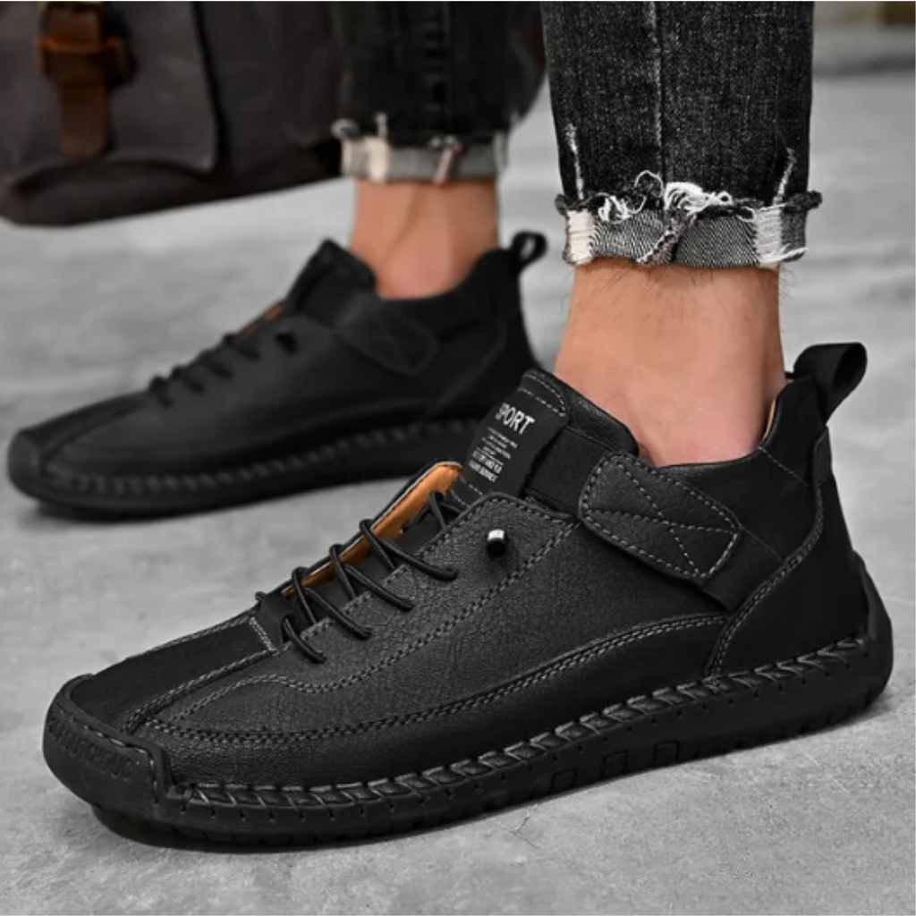 Chaussures à lacets en cuir souple confort orthopédique homme – Blaye