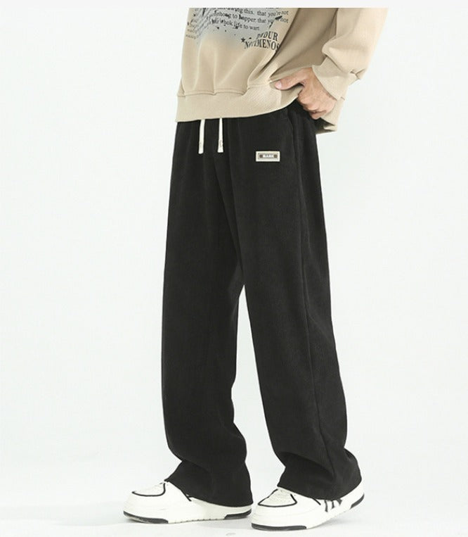 Pantalon large en velours côtelé