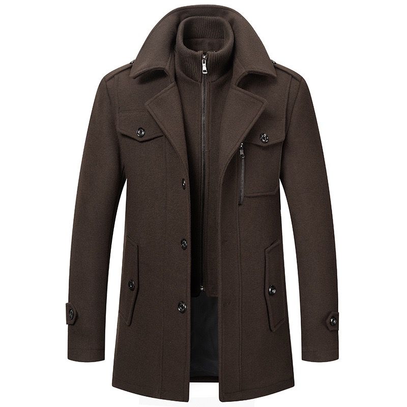 Manteau deux pièces classique à col tailleur au style intemporel homme – Monceau