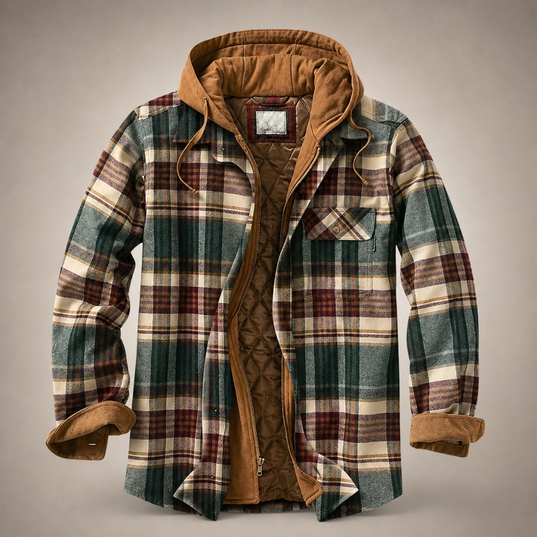 Veste patchwork à carreaux