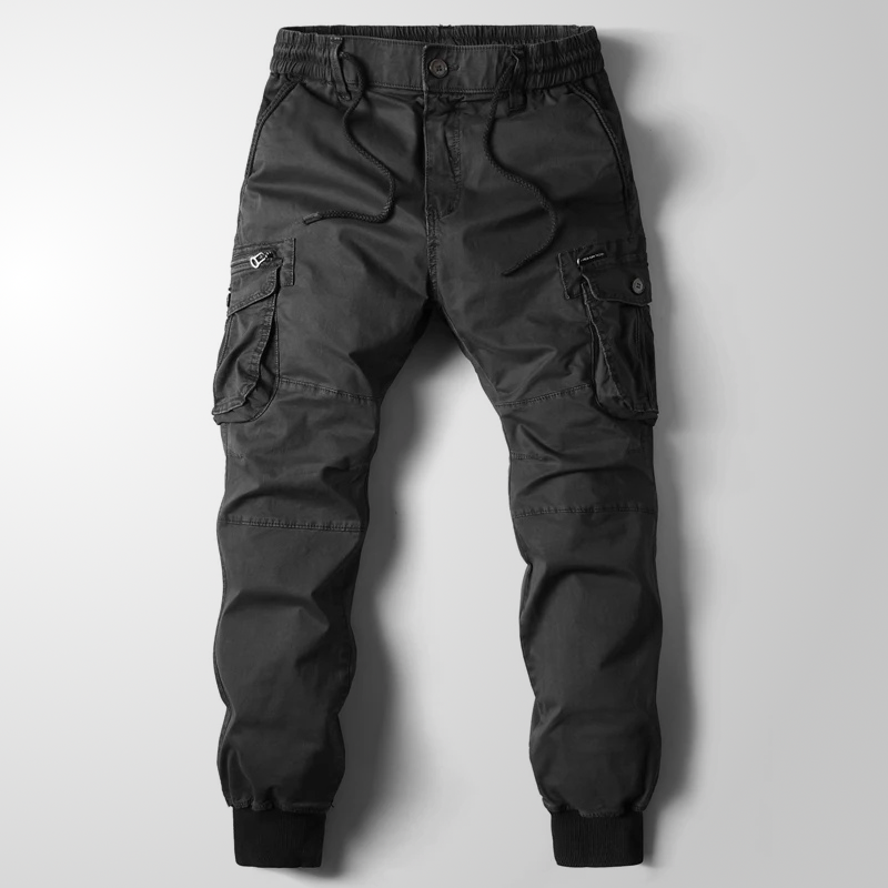 Pantalon fonctionnel fuselé à poches appliquées