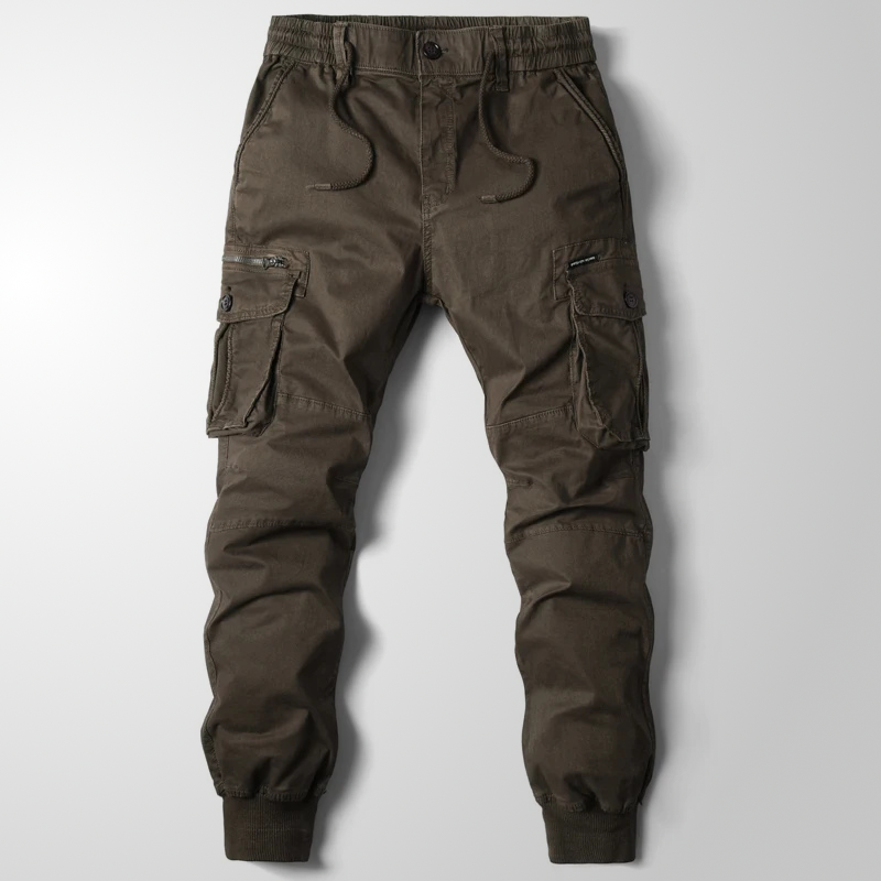 Pantalon fonctionnel fuselé à poches appliquées