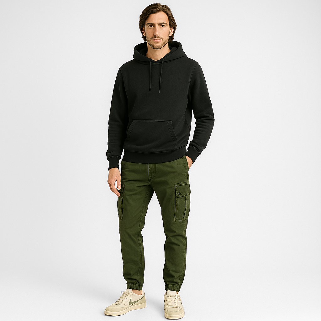 Pantalon fonctionnel fuselé à poches appliquées
