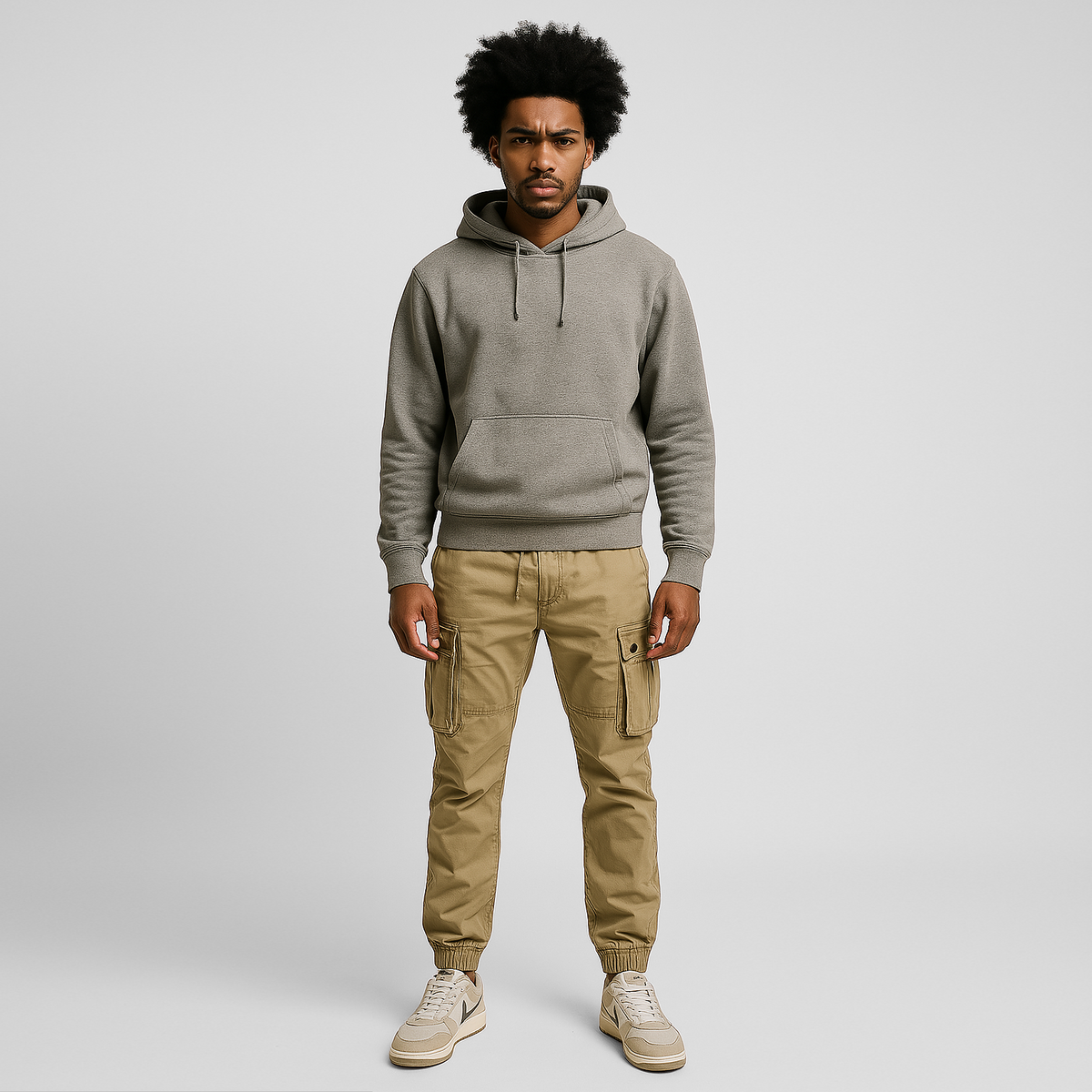 Pantalon fonctionnel fuselé à poches appliquées