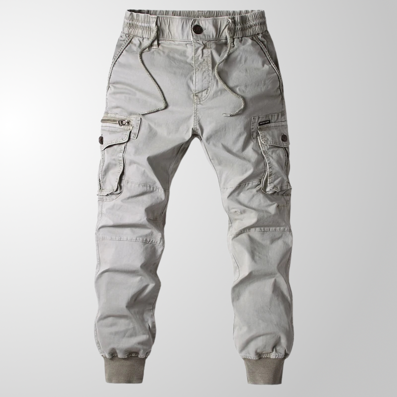 Pantalon fonctionnel fuselé à poches appliquées