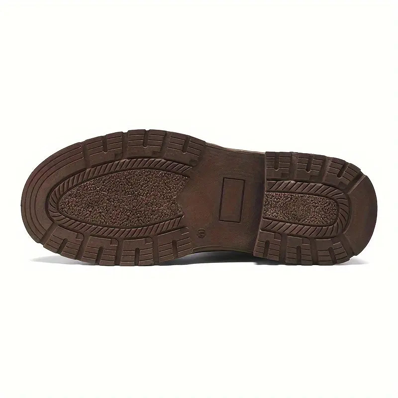 Bottes en cuir véritable à lacets silhouette affirmée maîtrisée homme – Cussac