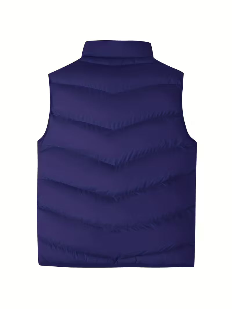 Gilet sans manches rembourré zippé