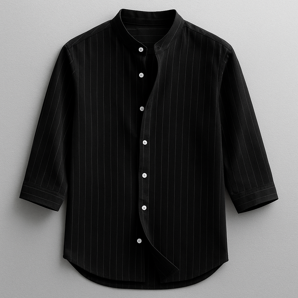 Chemise à rayures bleue