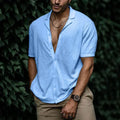 Chemise en maille aspect lin