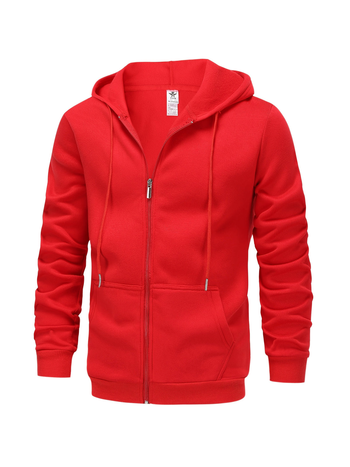 Pull à capuche zippé uni