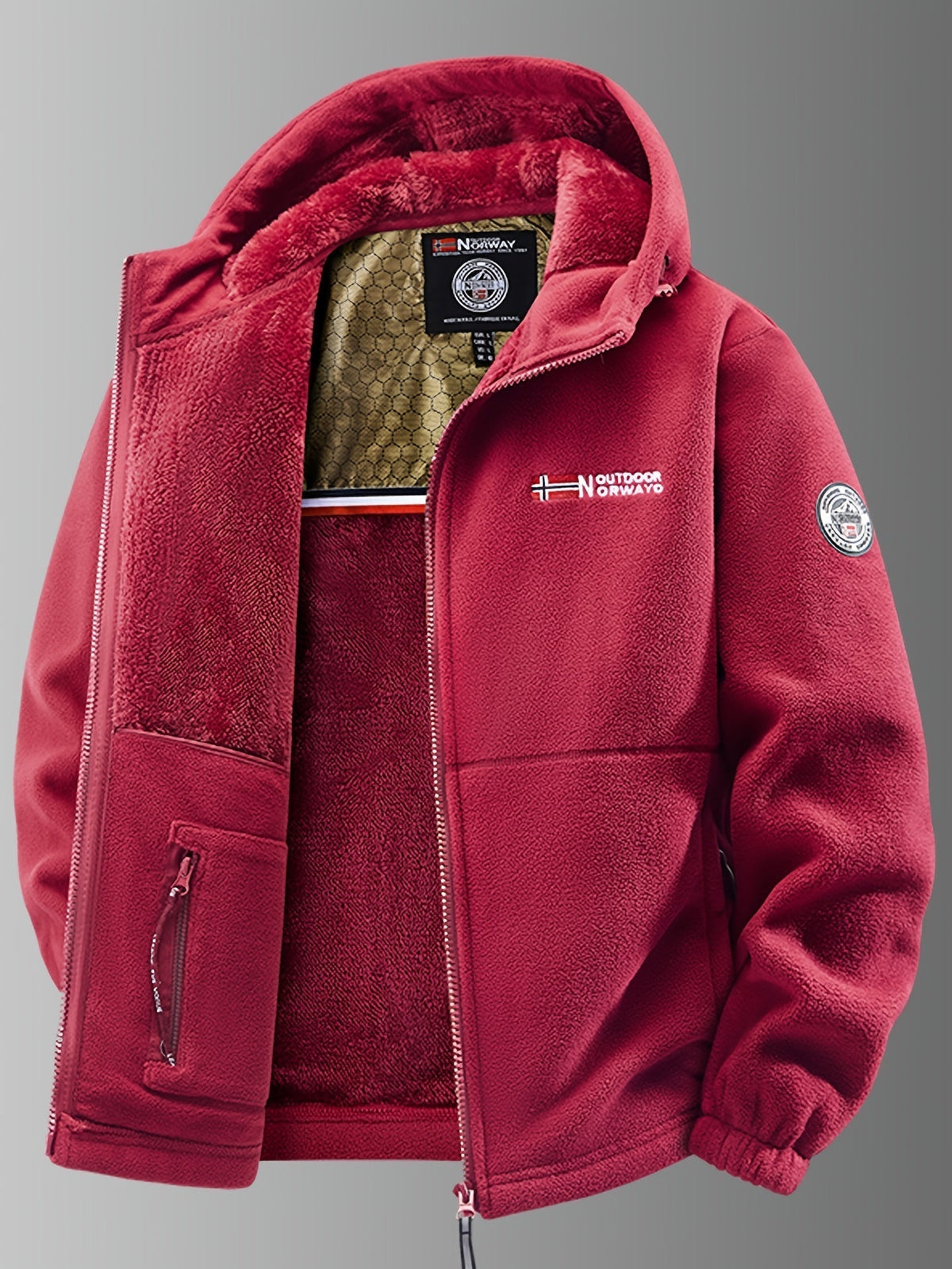 Veste en polaire thermique zippée col montant homme – Carantec