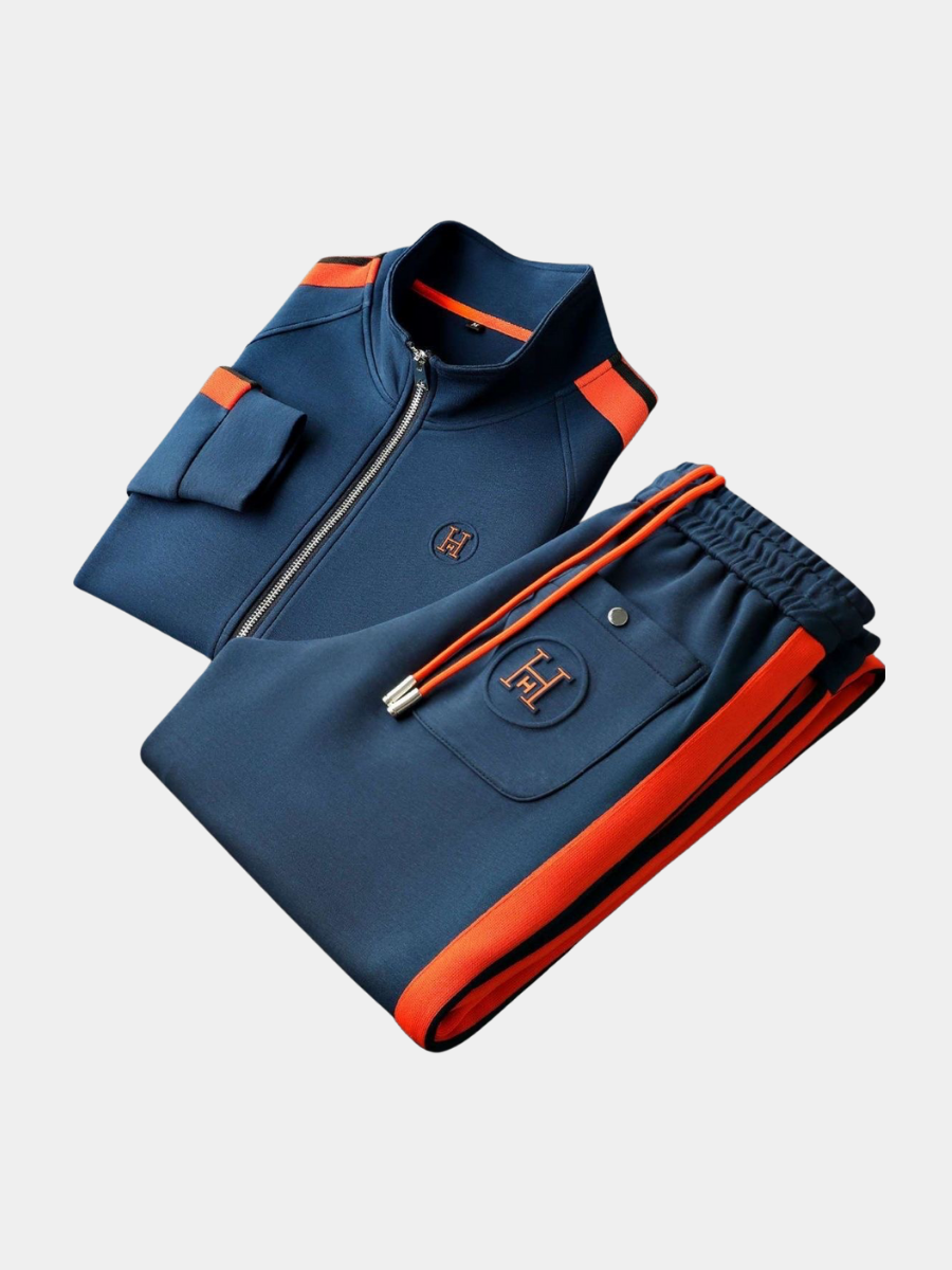 Ensemble sportif premium veste et pantalon à la finition soignée homme – Aurel