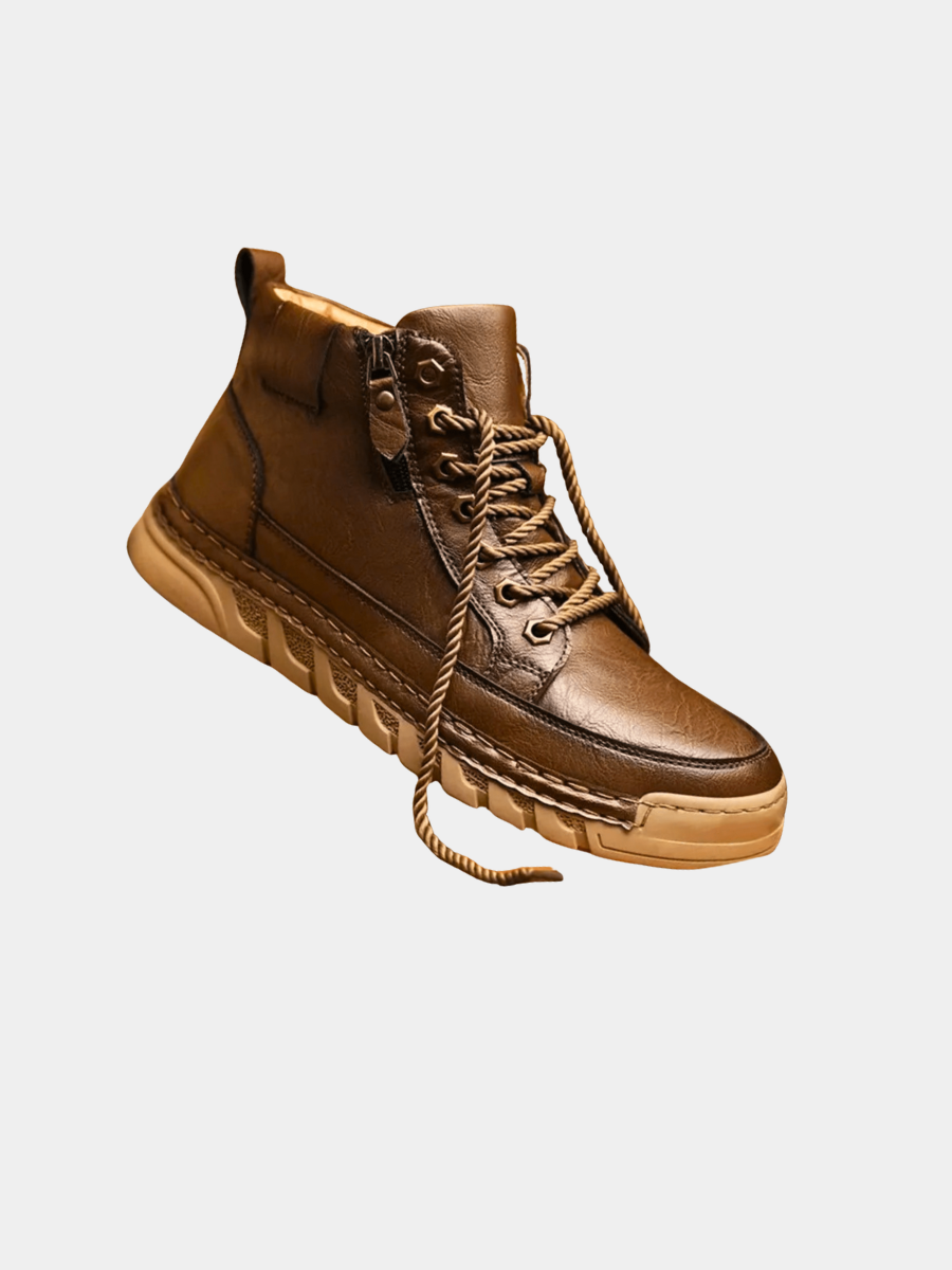 Bottines effet cuir à tige fuselée