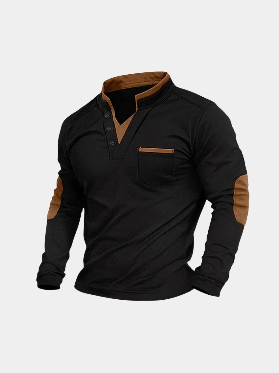 Pull col V confortable doux quotidien finition soignée homme – Saint-Fargeau