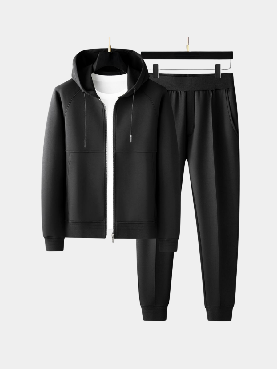Ensemble survêtement zippé maille texturée