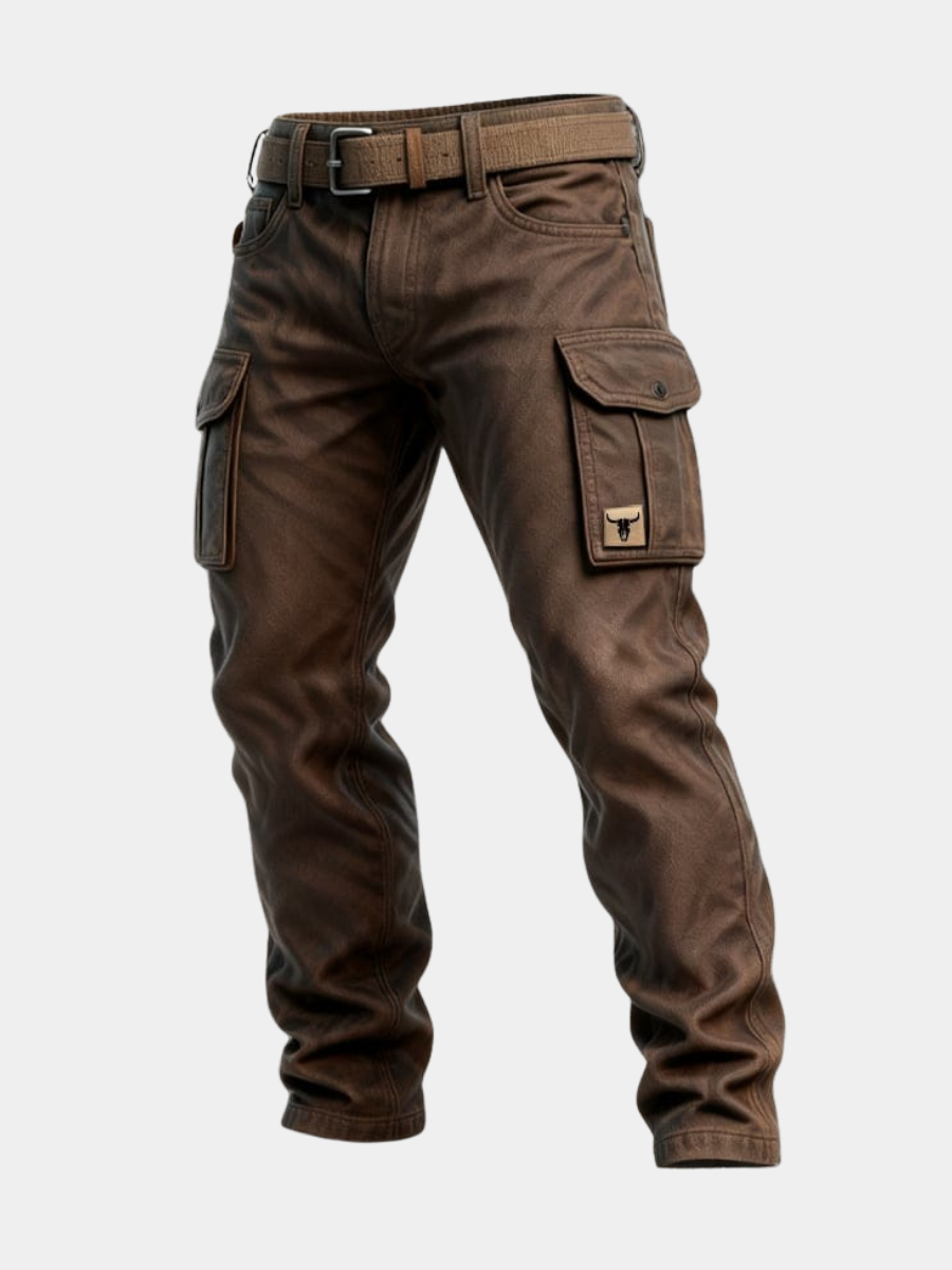 Pantalon cargo slim fuselé à poches utilitaires style urbain homme – Villers