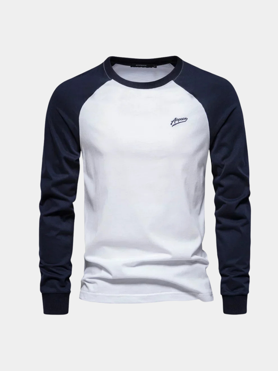 T-shirt manches longues à coutures raglan