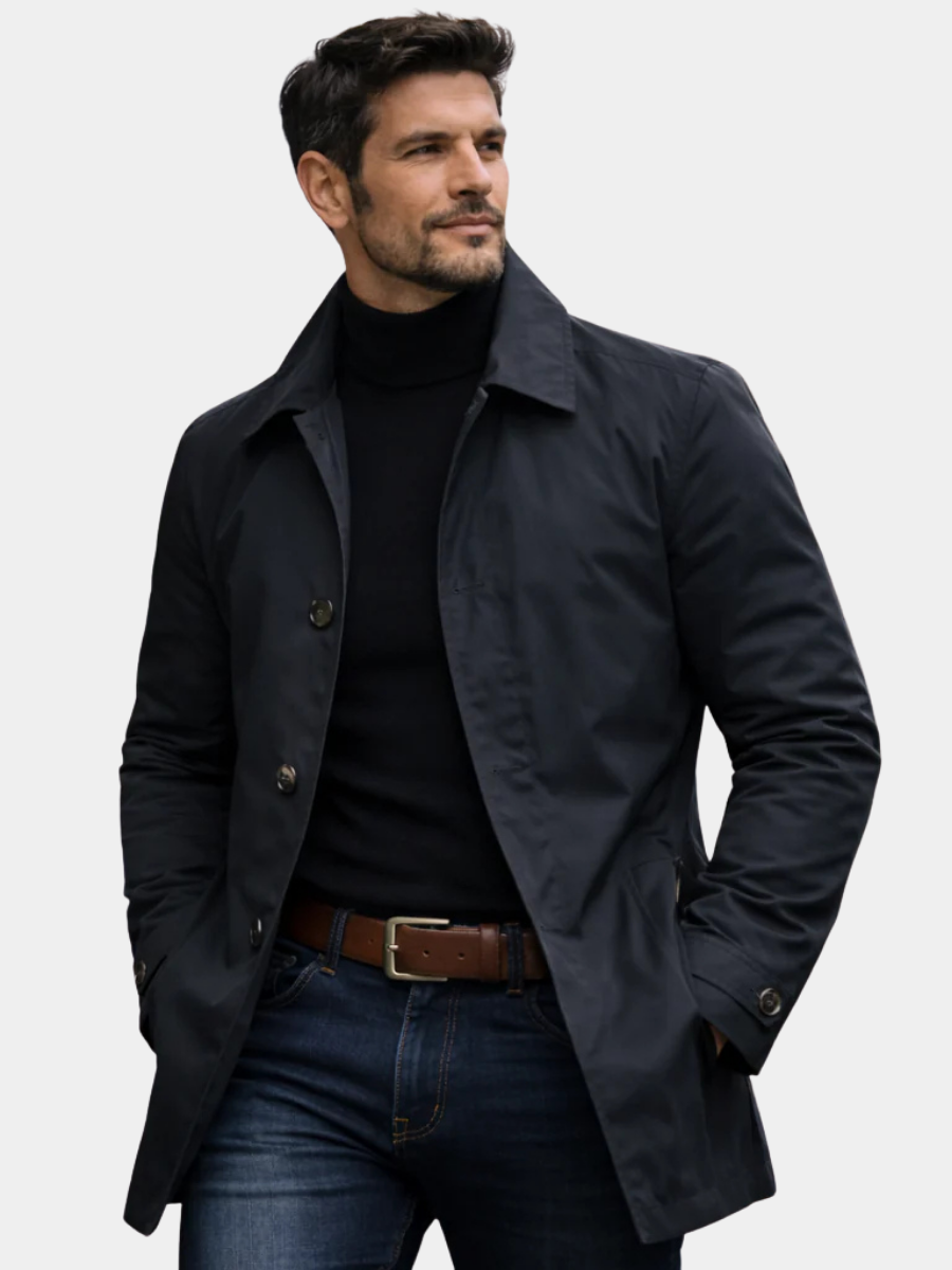 Manteau urbain coupe structurée